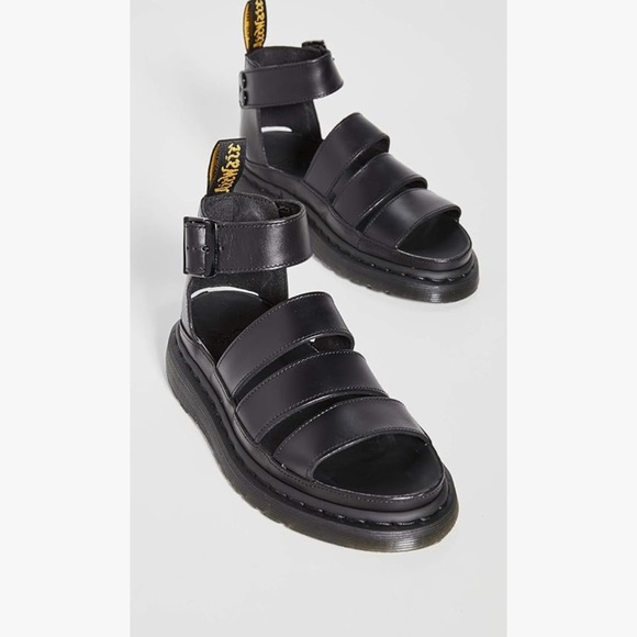 Dr. Martens Black Sandals Minimalist Design - Picture 1 of 7